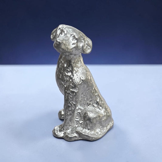 Dog Figurine (Labrador), Handmade Pewter