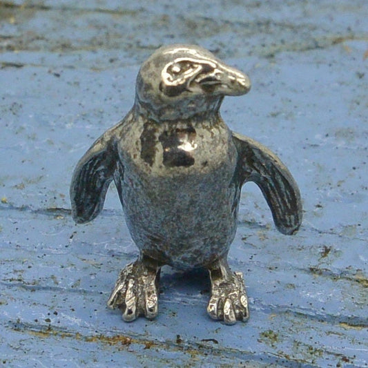 Penguin Figurine, Handmade, in Fine Pewter, by William Sturt
