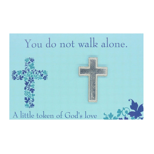 Gift Card with Cross, Religious Greetings Card, Confirmation Gift, With Handmade Pewter Cross, by William SturtTenth wedding gift