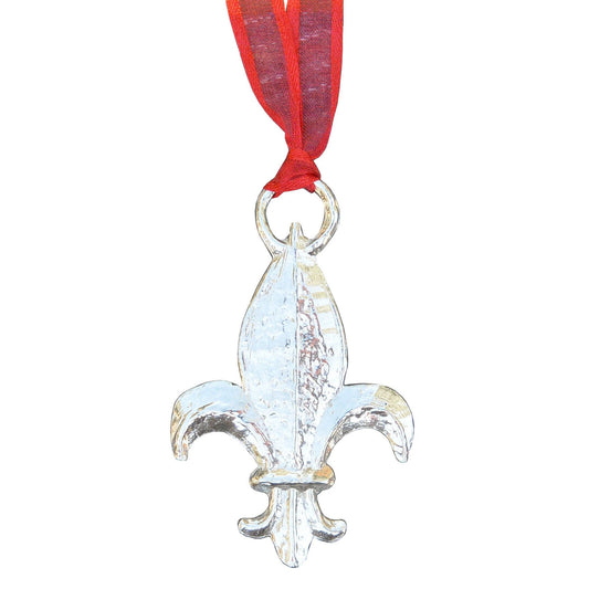 Fleur de Lys Christmas Decoration, Fleur de Lis Decoration, Handmade, in Finest Pewter, by William Sturt