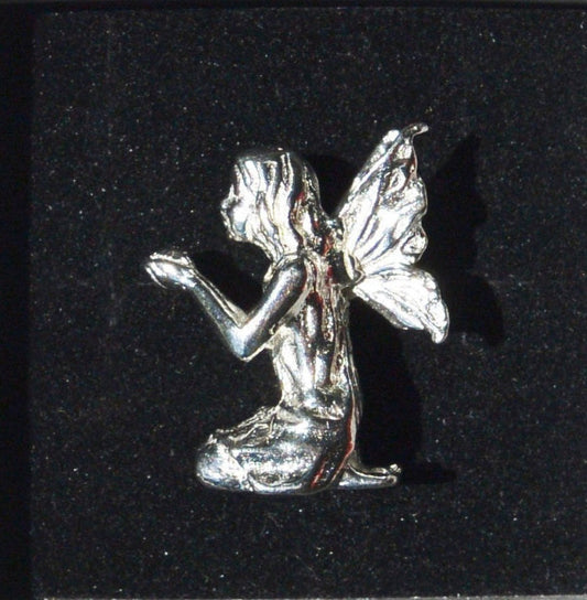 Fairy Figurine, Pixie, Handmade, in Fine Pewter, by William Sturt