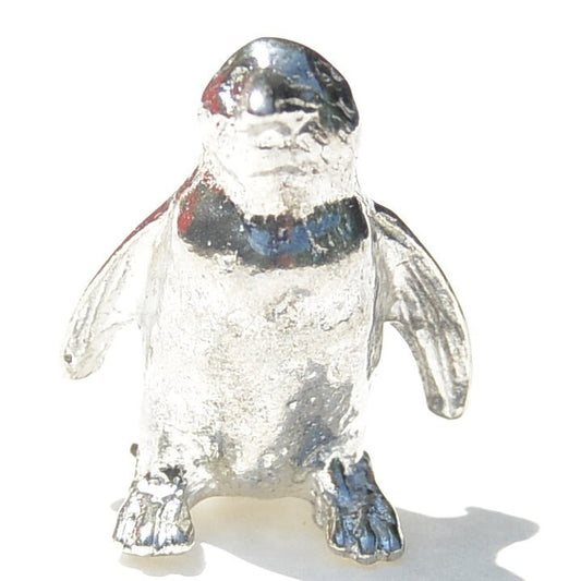 Penguin Figurine, Miniature Penguin, Handmade, in Fine Pewter, by William Sturt