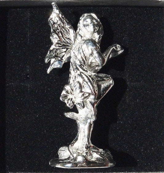 Miniature Fairy, Fairy Figurine, Luna, Handmade, in Fine Pewter, by William Sturt