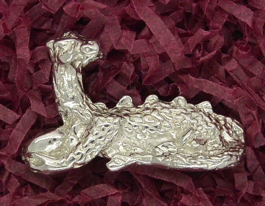 Dragon Figurine, Miniature Dragon, Dragon Totem, Handmade, in Fine Pewter, by William Sturt