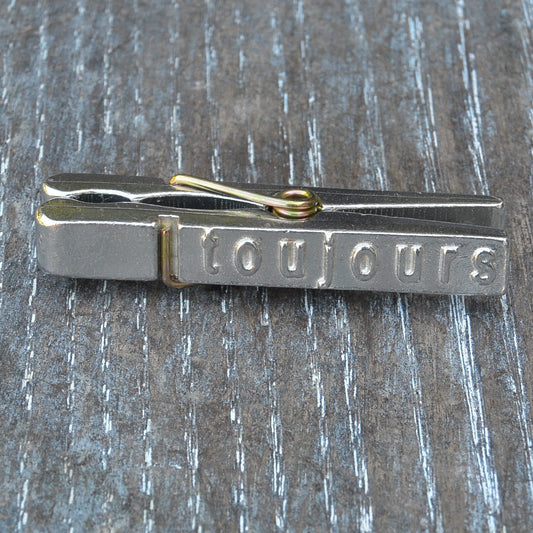 Toujours (French for Forever) Clothes Peg Paper Weight, French Photo Peg, Handmade, in Fine Pewter, by William Sturt