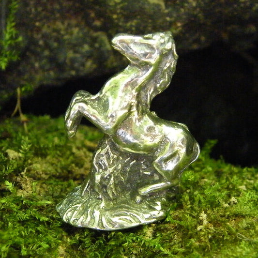 Pewter Horse Figurine, Horse Miniature, Handmade, in Fine Pewter, by William Sturt Fine Pewter