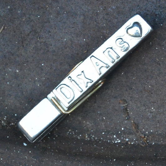 10 Ans (10 Years) Clothes Peg Fridge Magnet, Fridge Magnet Peg, Handmade, in Fine Pewter, by William Sturt