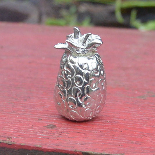 Pineapple Figurine, Miniature Pineapple, Handmade, in Fine Pewter, by William Sturt