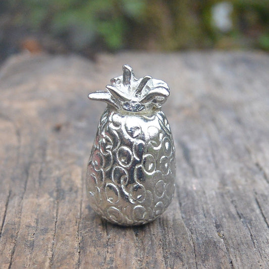 Pineapple Figurine, Miniature Pineapple, Handmade, in Fine Pewter, by William Sturt