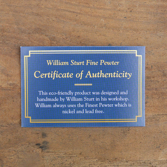 Black Leather Belt, Horse Shoe Buckle in Hand Cast Pewter, by William Sturt