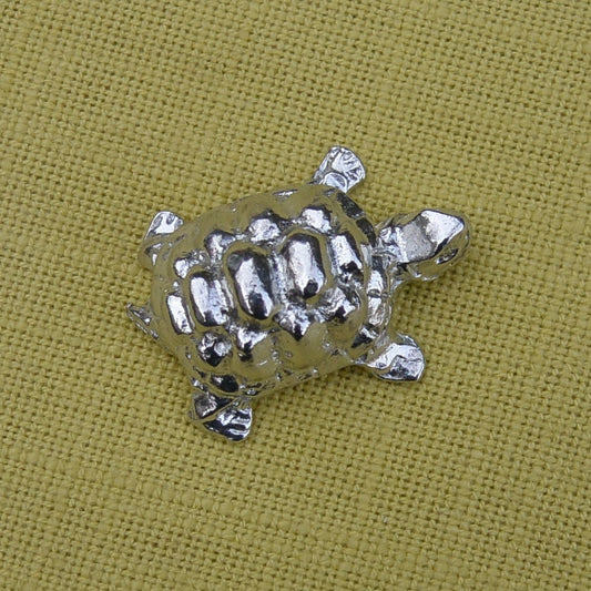 Tortoise Figurine, Tortoise Miniature, Handcast, in Fine Pewter, by William Sturt