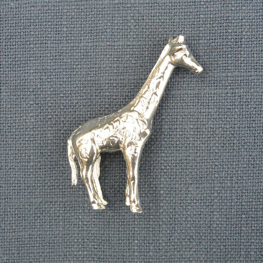 Giraffe Figurine, Miniature Giraffe, Handmade, in Fine Pewter, by William Sturt