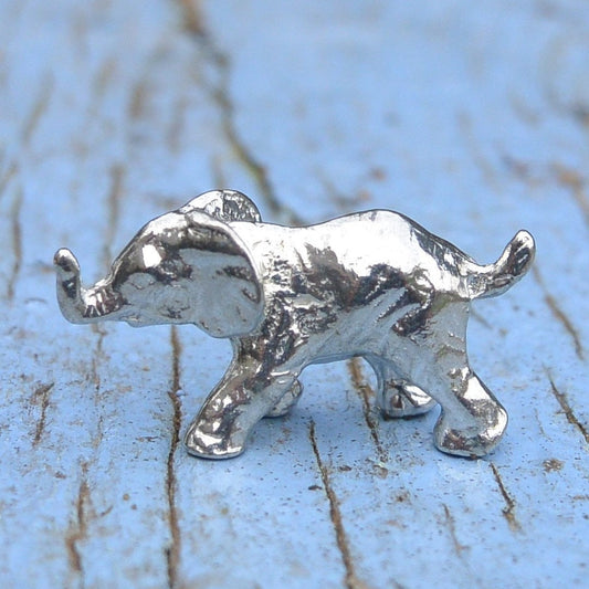 Elephant Figurine, Elephant Collectible, Handmade, in Fine Pewter, by William Sturt