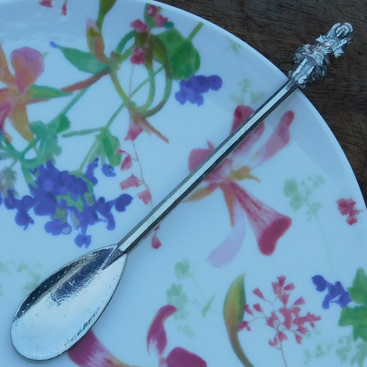 Alice in Wonderland Spoon, Birthday Jam Spoon, Love Spoon, Handmade, in Finest Pewter, by William Sturt