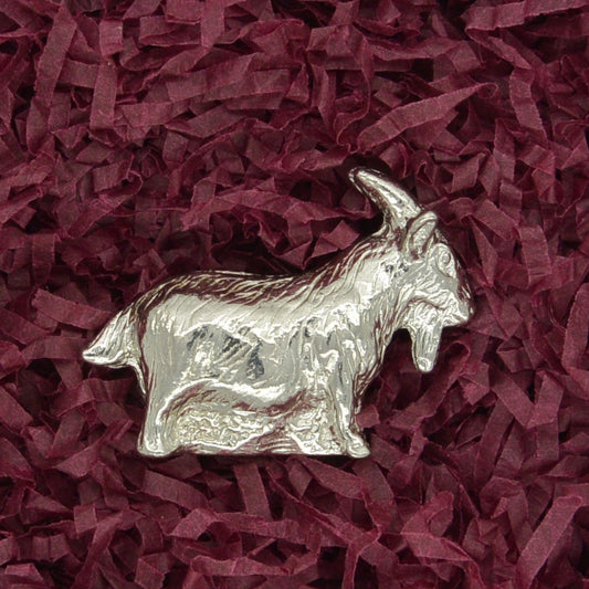 Goat Figurine, Collectible Figurine, Handmade, in Fine Pewter, by William Sturt