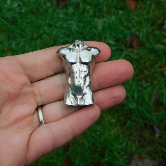 Miniature Nude Figurine, Hand Cast in Fine Pewter, by William Sturt