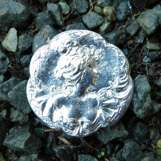 Art Nouveau Brooch, Art Noveau Jewellery, Handmade in Fine Pewter, by William Sturt