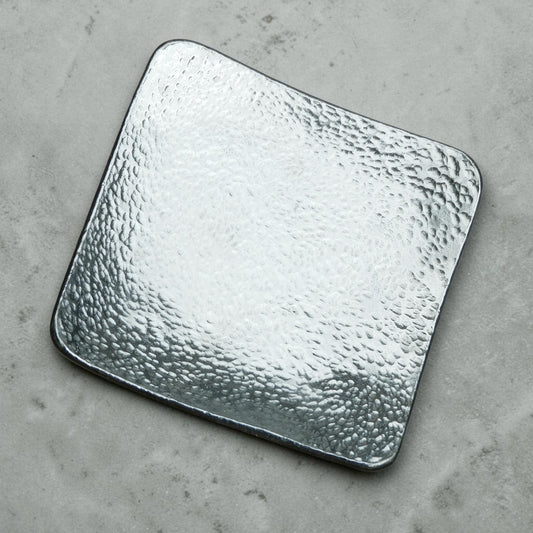 Hammered Pewter Keepsake Dish (Square)