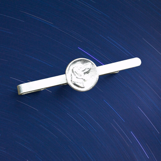 Hound Dog Tie Clip, Handcast Pewter Tie Clip, Polished Finish