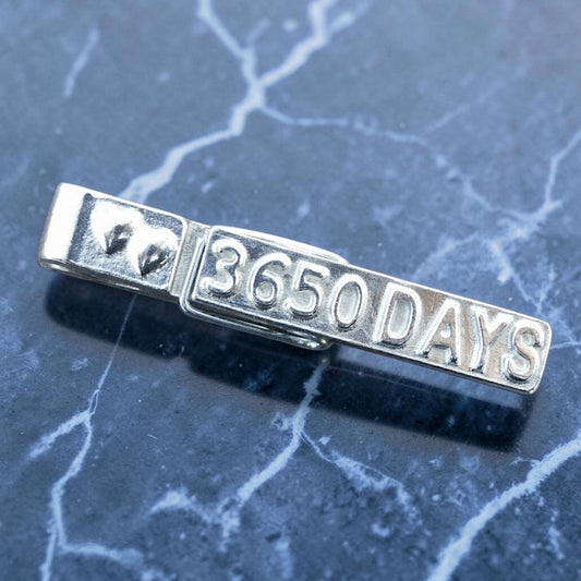 3650 Days Pewter Clothes Peg Paperweight and Photo Holder