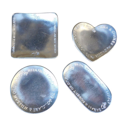 Personalised 10th Anniversary Pewter Keepsake Dish, Oval Design