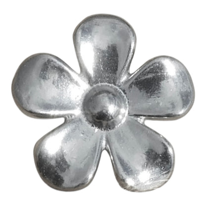 Daisy Brooch, Handcast Pewter, Polished Finish