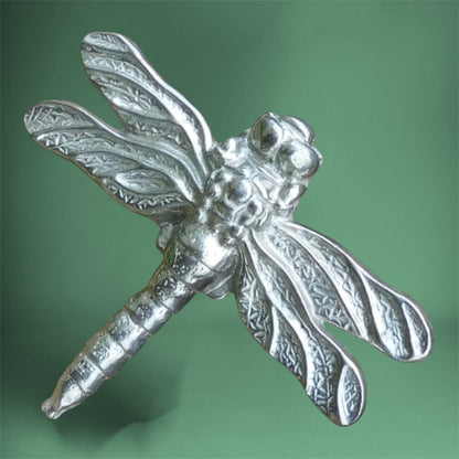 Dragonfly Brooch (Bold Design), Handcast Pewter Brooch, Polished Finish