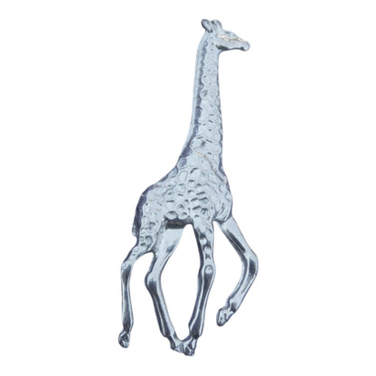 Giraffe Brooch, Handcast Pewter Brooch, Polished Finish