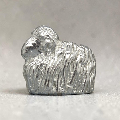 Sheep Figurine (Cute Sheep), Miniature Sheep, Handmade Pewter