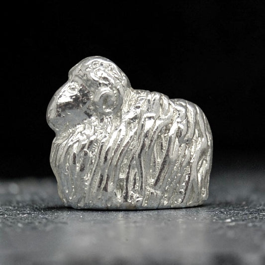 Sheep Figurine (Cute Sheep), Miniature Sheep, Handmade Pewter