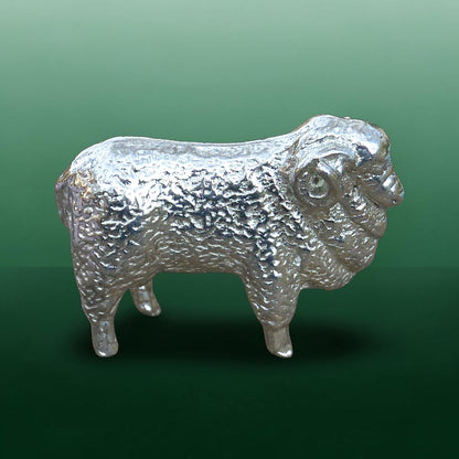 Sheep Figurine (Merino Sheep), Miniature Sheep, Handmade Pewter