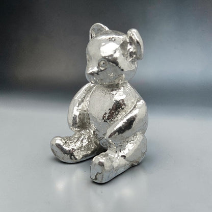 Teddy Bear Figurine (Smooth Teddy Bear), Handmade Pewter