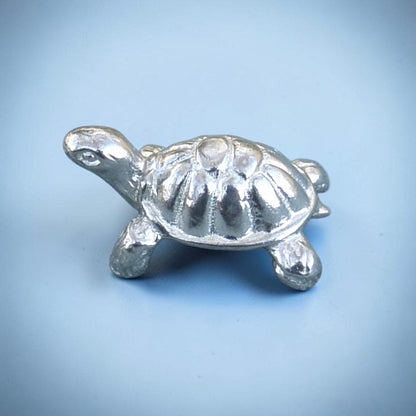 Tortoise Figurine (Tiny Tortoise), Miniature Tortoise, Handmade Pewter