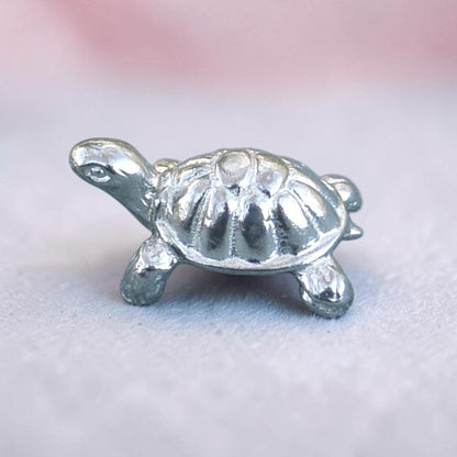 Tortoise Figurine (Tiny Tortoise), Miniature Tortoise, Handmade Pewter