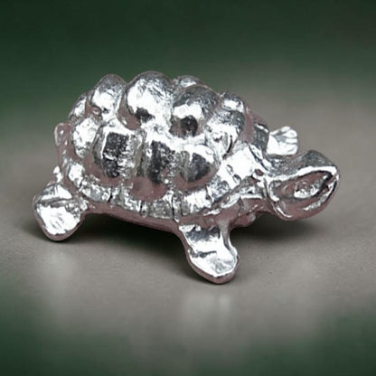 Tortoise Figurine, Miniature Tortoise, Handmade Pewter