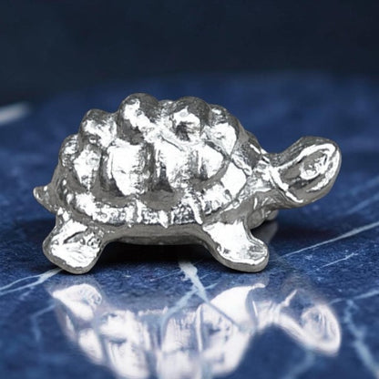Tortoise Figurine, Miniature Tortoise, Handmade Pewter