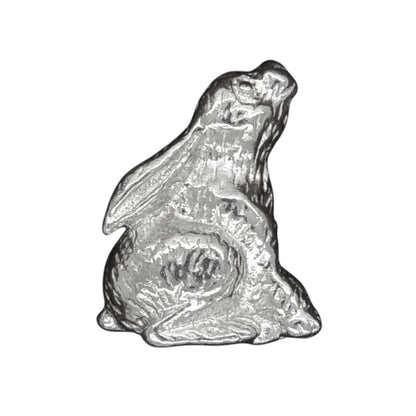 Hare Figurine (Moon Gazing Hare), Tiny Hare, Handmade Pewter