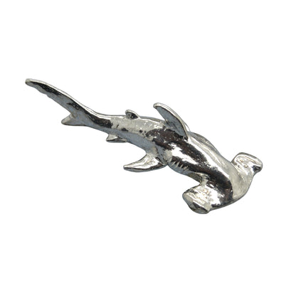 Shark Figurine (Hammerhead Shark), Handmade Pewter