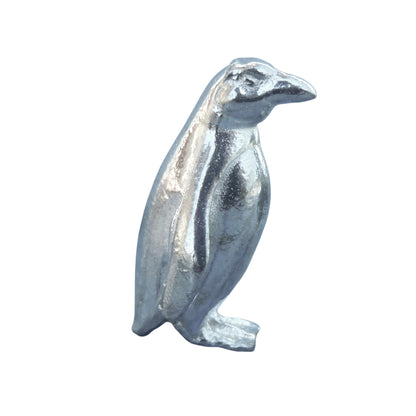 Penguin Figurine, Miniature Penguin, Handmade Pewter