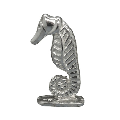 Seahorse Figurine, Miniature Seahorse, Handmade Pewter
