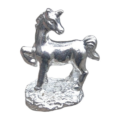 Unicorn Figurine, Miniature Unicorn, Handmade Pewter
