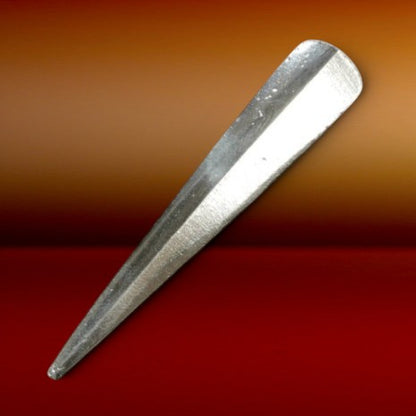 Minimalist Spike Brooch, Handcast Pewter, Polished Finish