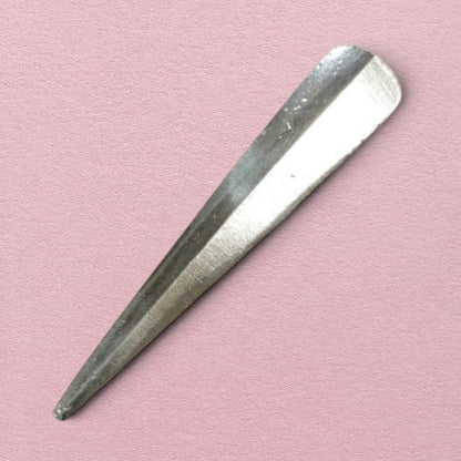 Minimalist Spike Brooch, Handcast Pewter, Polished Finish