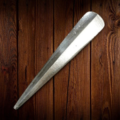 Minimalist Spike Brooch, Handcast Pewter, Polished Finish