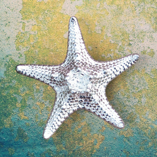 Starfish Figurine, Miniature Starfish, Handmade Pewter