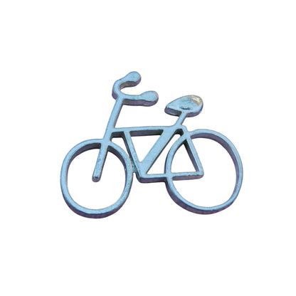 Bicycle Brooch, Handcast Pewter, Polished Finish