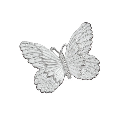 Butterfly Brooch (Smaller Design), Handcast Pewter, Polished Finish