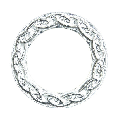 Celtic Knot Brooch (Interlink Design), Handcast Pewter, Polished Finish