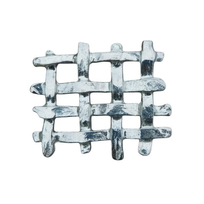 Celtic Weave Brooch, Handcast Pewter, Polished Finish