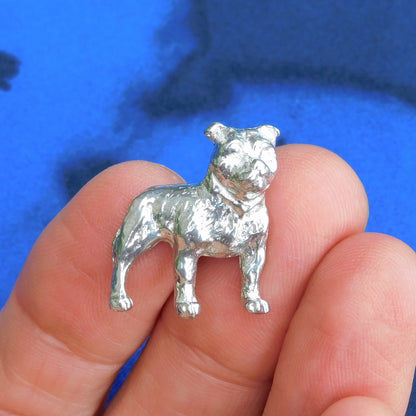 Bulldog Cufflinks, Handcast Pewter Cufflinks, Polished Finish